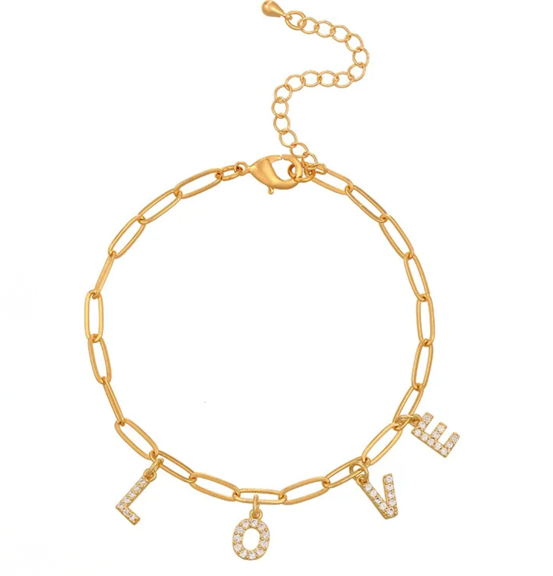 Bracelet à breloque - Love