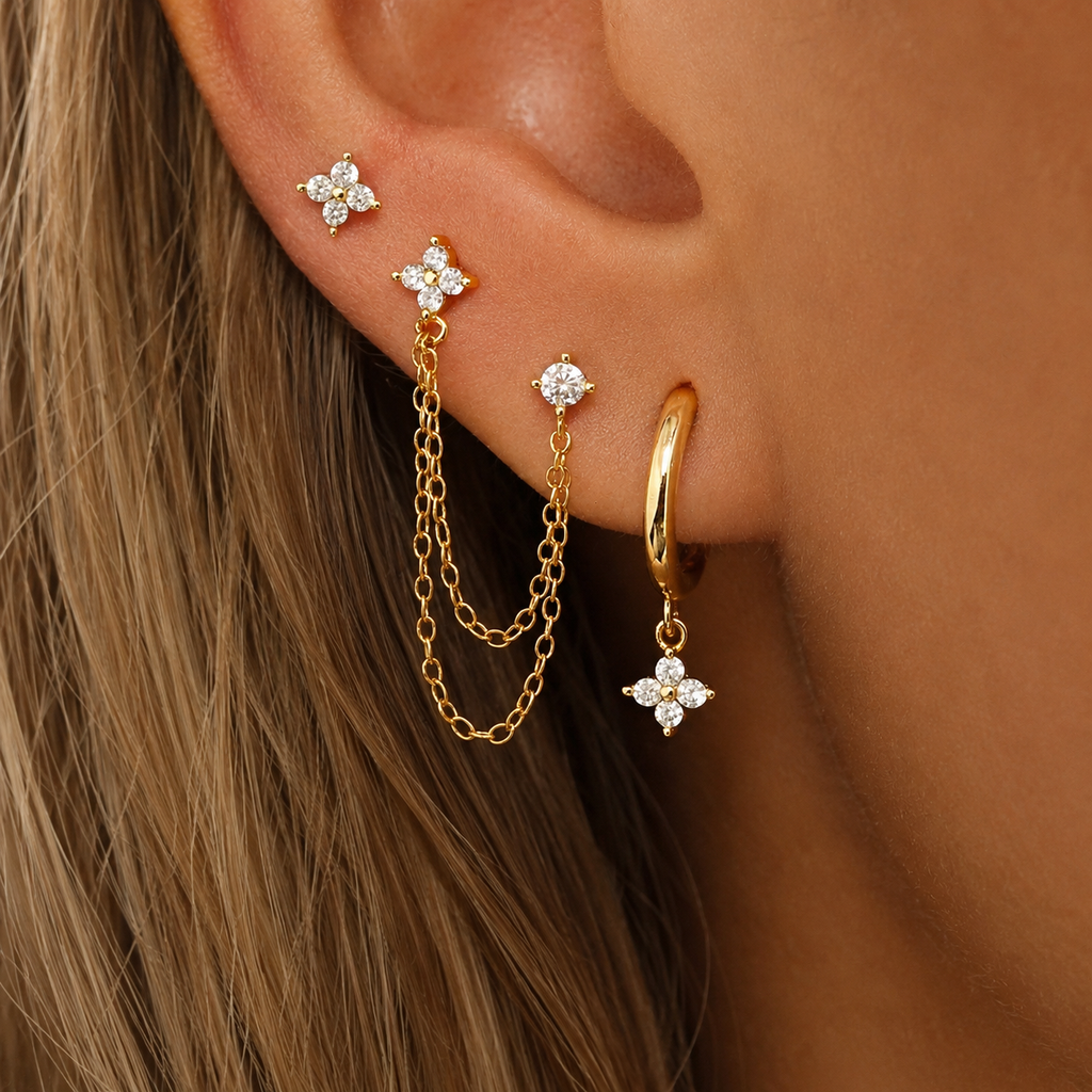 Boucles d'oreilles - Compo Flower