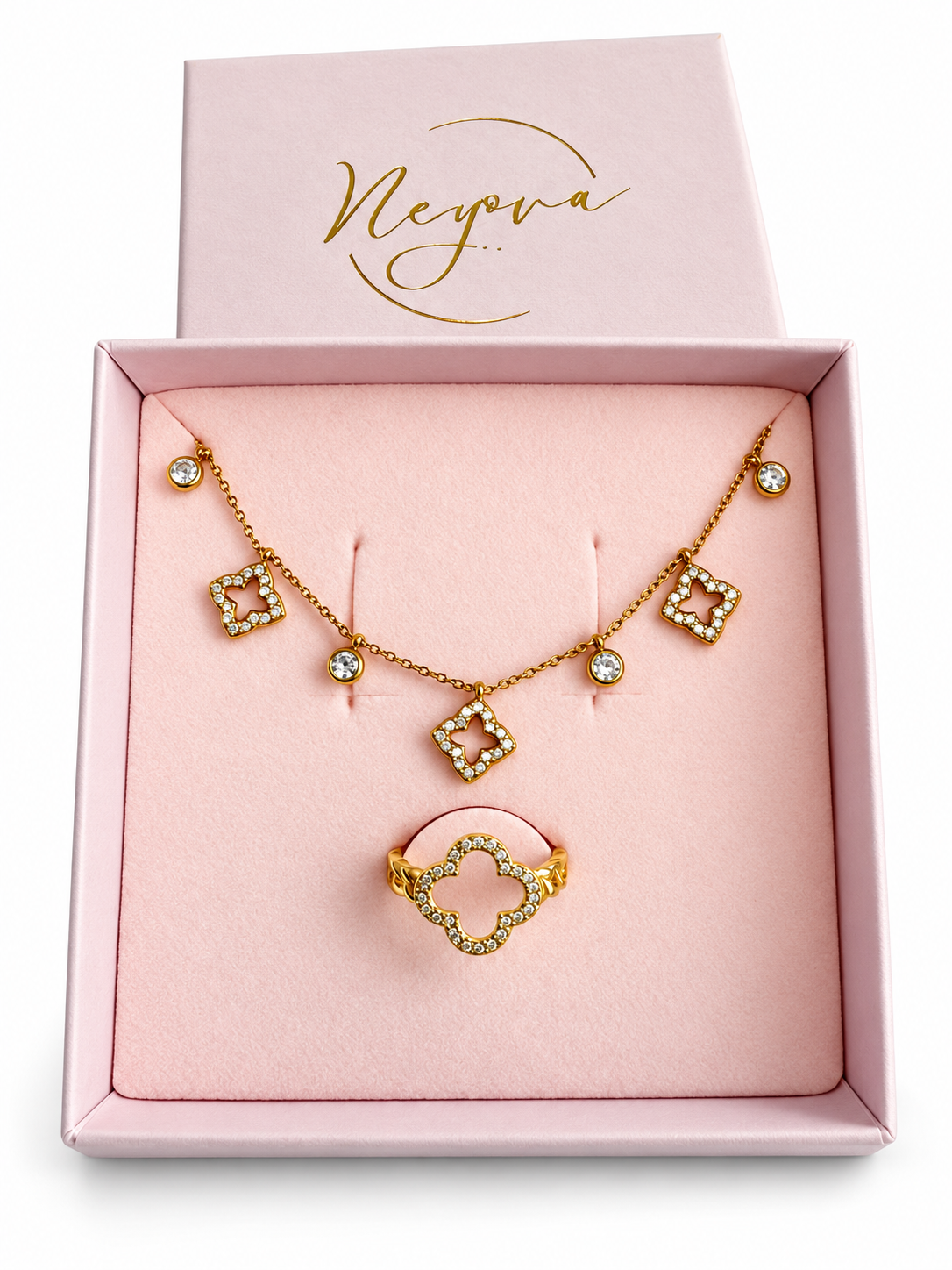 Coffret Élégance – Collier Amira & Bague Inès