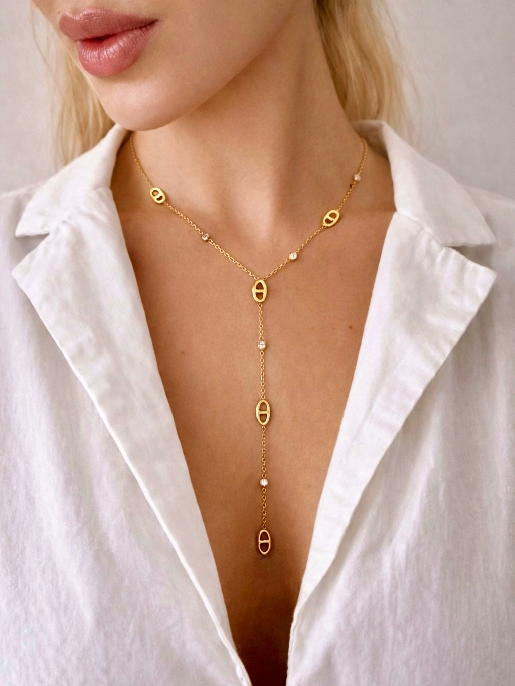 Collier maille marine - Mila
