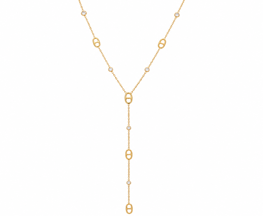 Collier maille marine - Mila