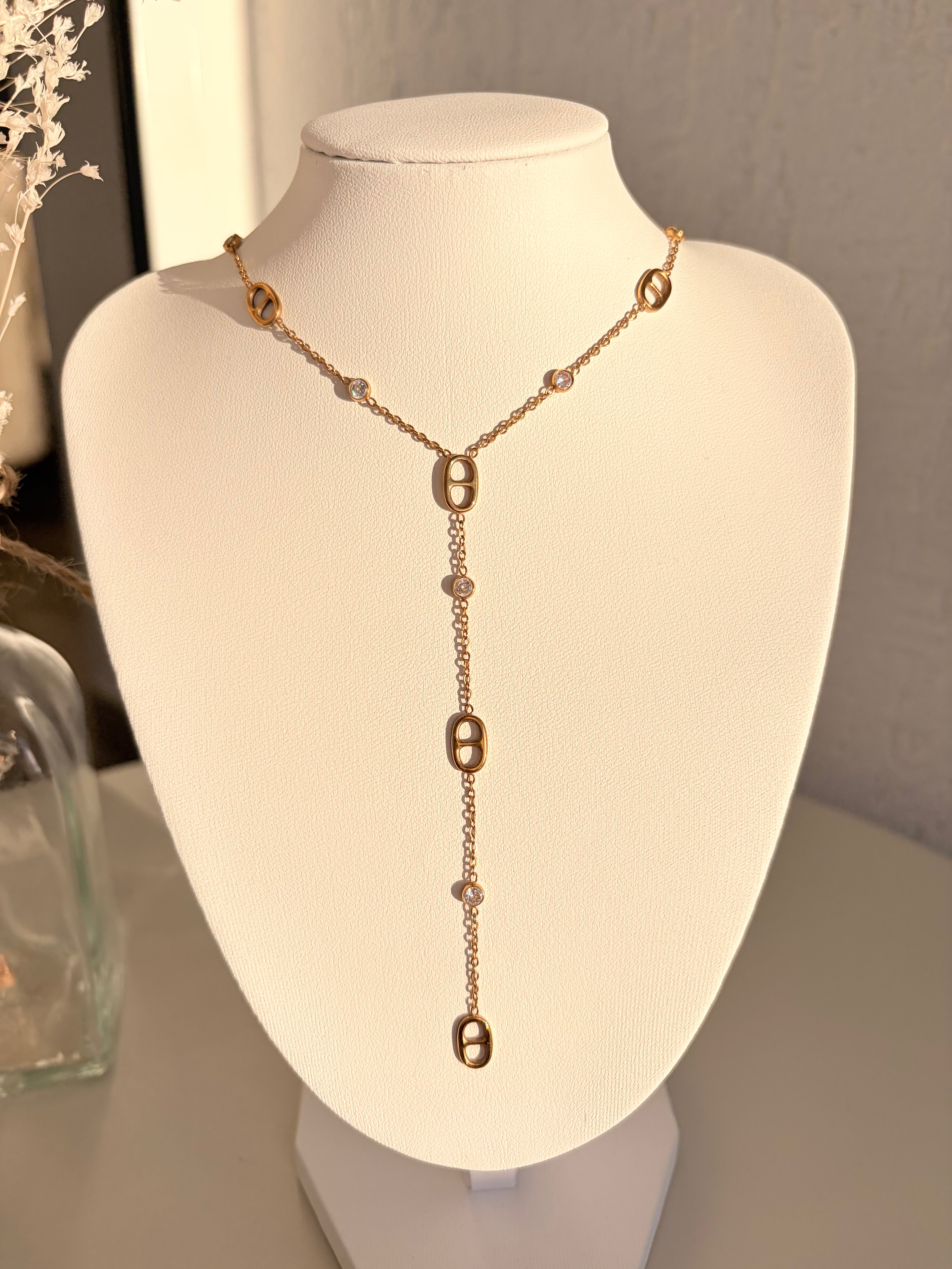Collier maille marine - Mila